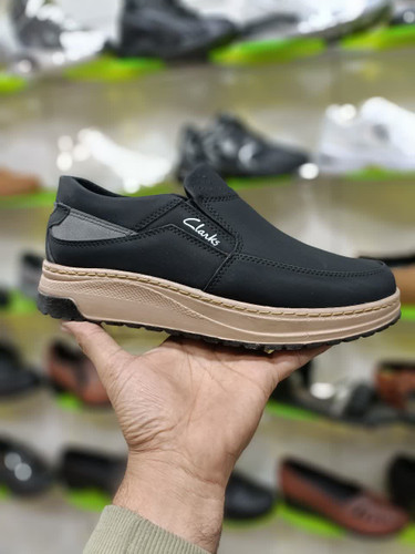 کفش راحت مردانه چرم سوگو | رنگ مشکی زیره ضدسایش با ارسال رایگان کد2182