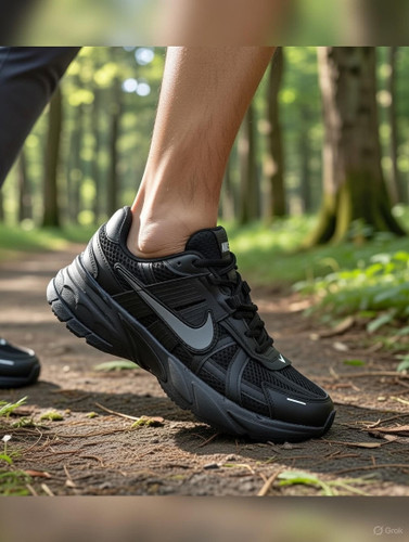 نایک V2K مردانه – اسپرت بندی با زیره PU بادوام و رویه چرم صنعتی + تور کد 2198