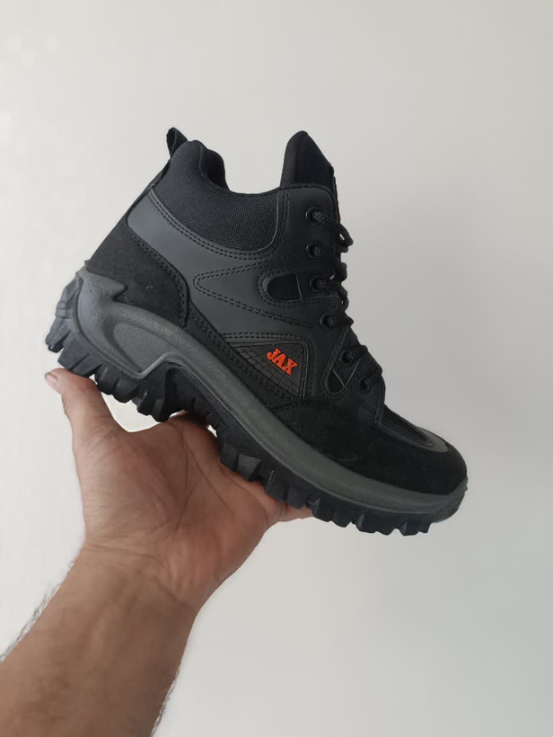 کفش کوهستانی مردانه جکس مشکی ساقدار با زیره عاجدار کد2304